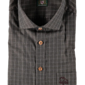 Trachten károvaná košeľa s výšivkou