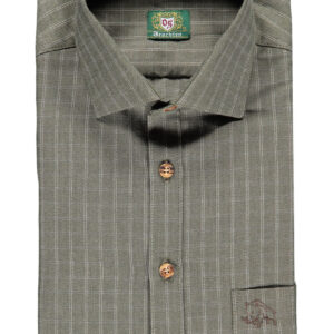 Trachten károvaná košeľa s výšivkou