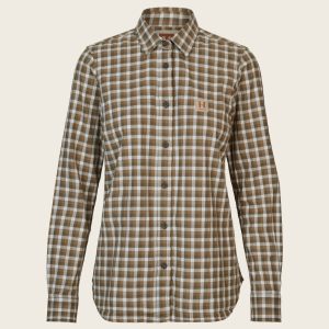 Härkila fjell L/S dámska košeľa dark olive