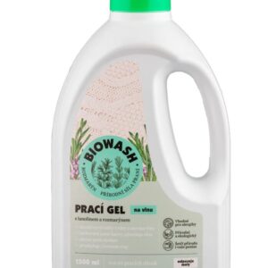 biowash prací gél s lanolínom a rozmarínom 1,5L