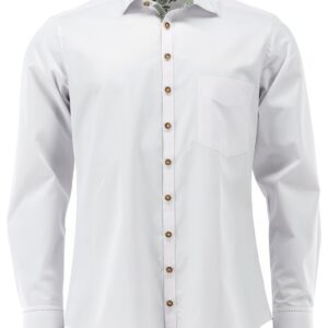 trachten pánska biela košeľa slim fit